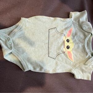 Star Wars Green Baby Onsie
